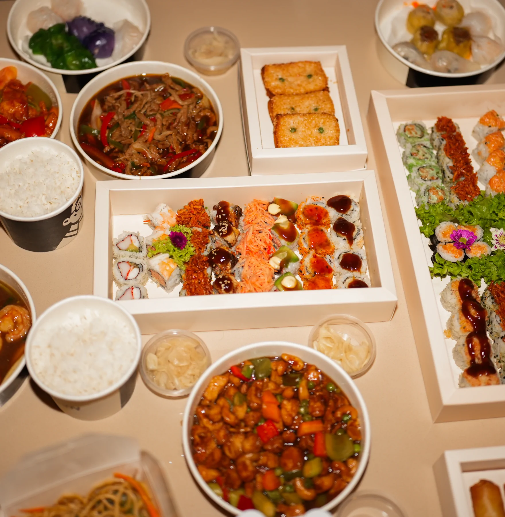 A complete Shōgun table spread